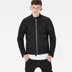 NEW G-Star Raw Black Suzaki SP Café Racer Biker Moto Jacket Grunge Streetwear